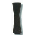 Solid Black Heel & Toe Crew Sock w/ Mesh Upper & Arch Support (13-15 X-Large)